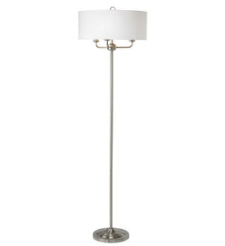 Grantham Floor Lamp - Satin Nickel