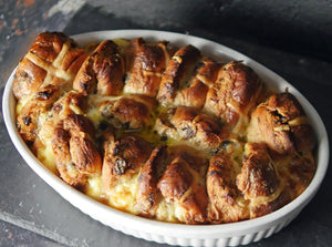 Hot Cross Bun Pudding