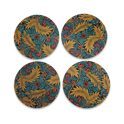 William Morris Larkspur Coasters (Set of 4)