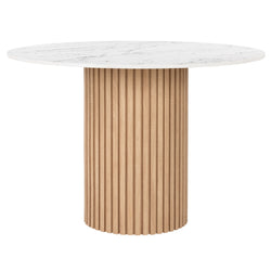 Enzo Round Dining Table With Marble Top