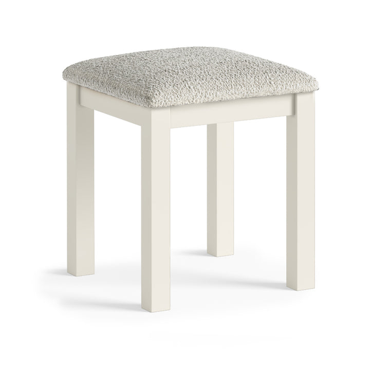 Modern Country Stool - Coconut White
