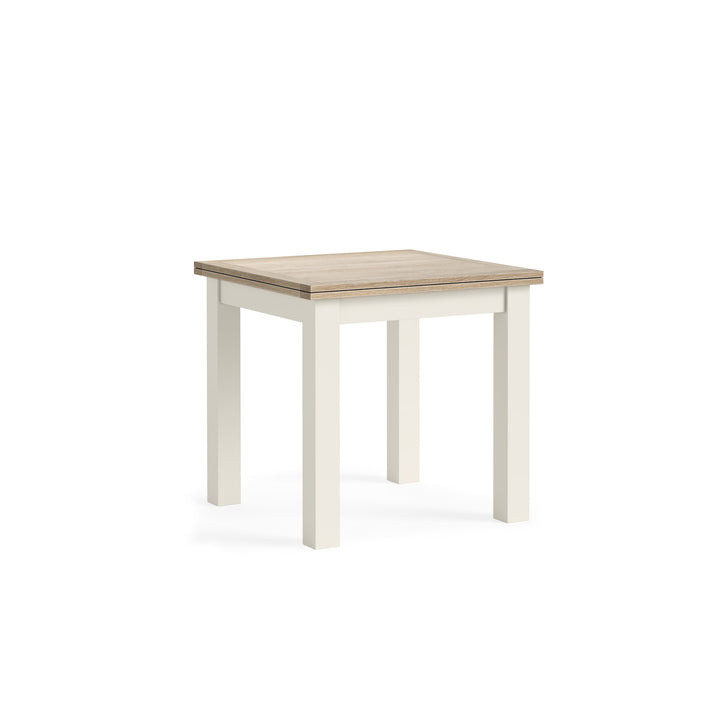 Modern Country Flip Top Table - Coconut White