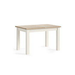 Modern Country Extending Dining Table - Coconut White