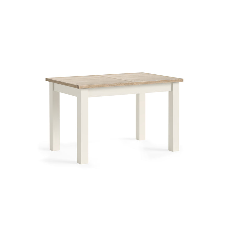 Modern Country Extending Dining Table - Coconut White