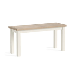 Modern Country Bench - Coconut White