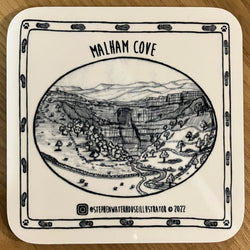 Malham Cove Coaster by Stephen Waterhouse