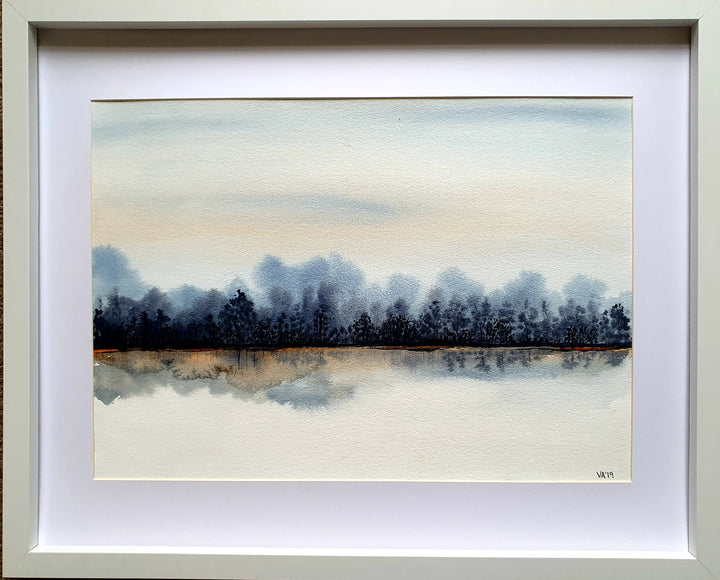 Limited Edition Signed framed prints by Victoria Alderson Art - Reflections in Winter