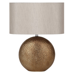 Bronze Dot Textured Ceramic Table Lamp