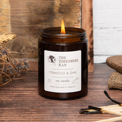 Tobacco & Oak Vegan Friendly Soy Wax Candle 