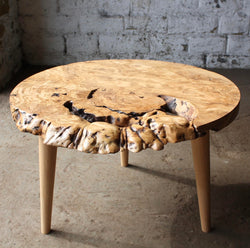 Handmade Live Edge Olive Wood Coffee Table