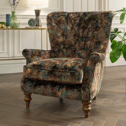 Buttoned Wing Chair