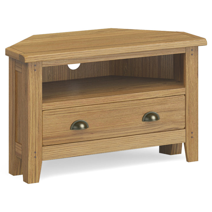 Burford Corner TV Unit With Drawer The Home Company Skipton