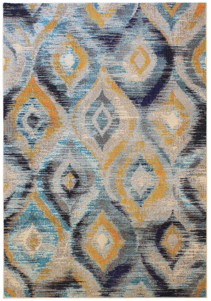 Colores COL09 Blue and Yellow Rug