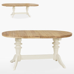Coelo Oval Extending Double Pedestal Table