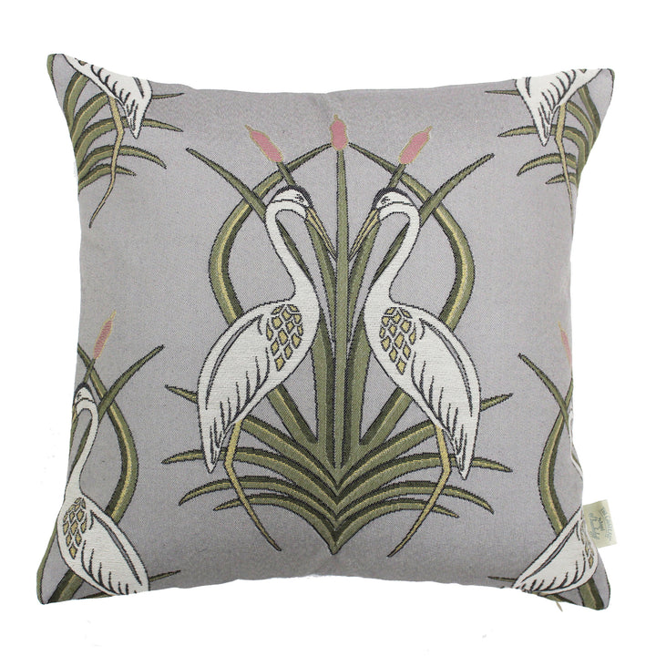 The Chateau Deco Heron on Moat Cushion