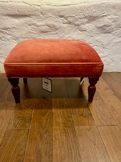 Salmon Pink Small Footstool