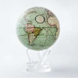 Antique Terrestrial Green Mova Globe 4.5"