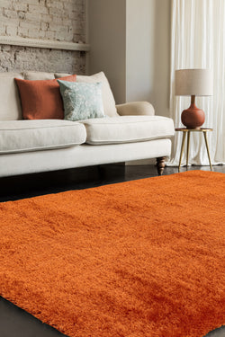 Payton Deep Pile Orange Rug