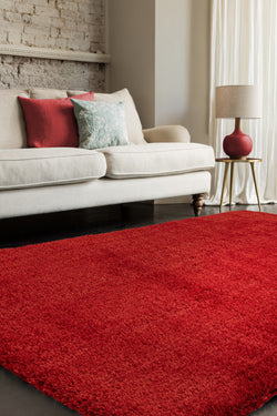 Payton Deep Pile Red Rug