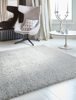 Payton Deep Pile Silver Rug