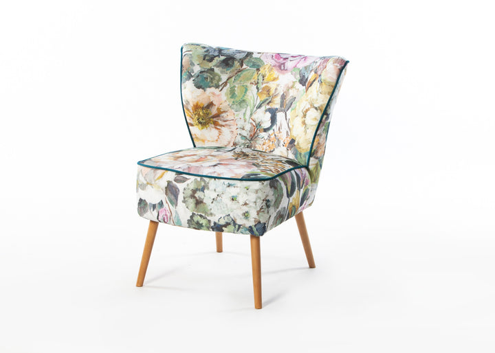 Bespoke Dusk & Petrol Piped Chair