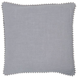 Emma Grey Pink Mini Pom Pom Cushion