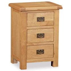 Salisbury Wide Bedside Drawers Oak, Skipton yorkshire