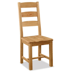 Salisbury Slatted Dining Chair With Wooden Seat