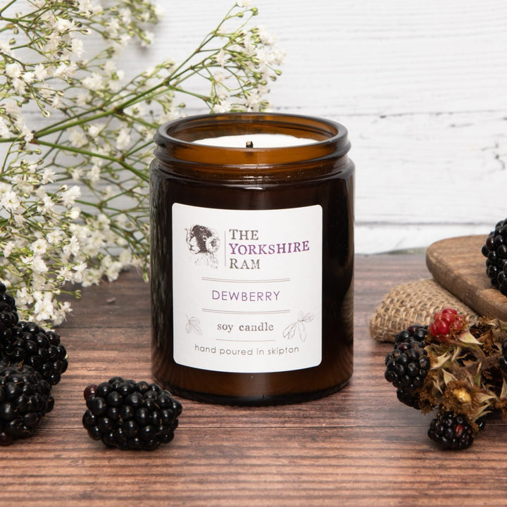 Our Dewberry candle evokes familiar, delightful and somewhat nostalgic scents associated with Dewberries, with rich, sweet and luxurious scent of summer berries this strong and fruity scent will remind you of a late summer evening in a classic English garden.