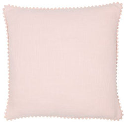 Emma Blush Pink Mini Pom Pom Cushion