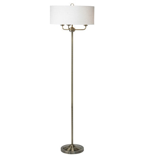 Grantham Floor Lamp - Antique Brass