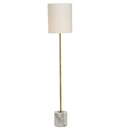 Bianco Floor Lamp - Antique Brass