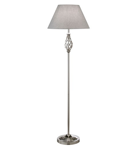 Barley Twist Floor Lamp - Chrome