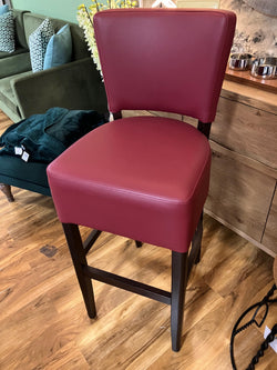 Faux Leather Bar Stool - Ex-Display